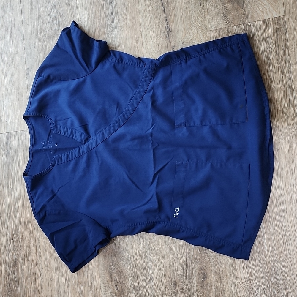 Navy scrub top